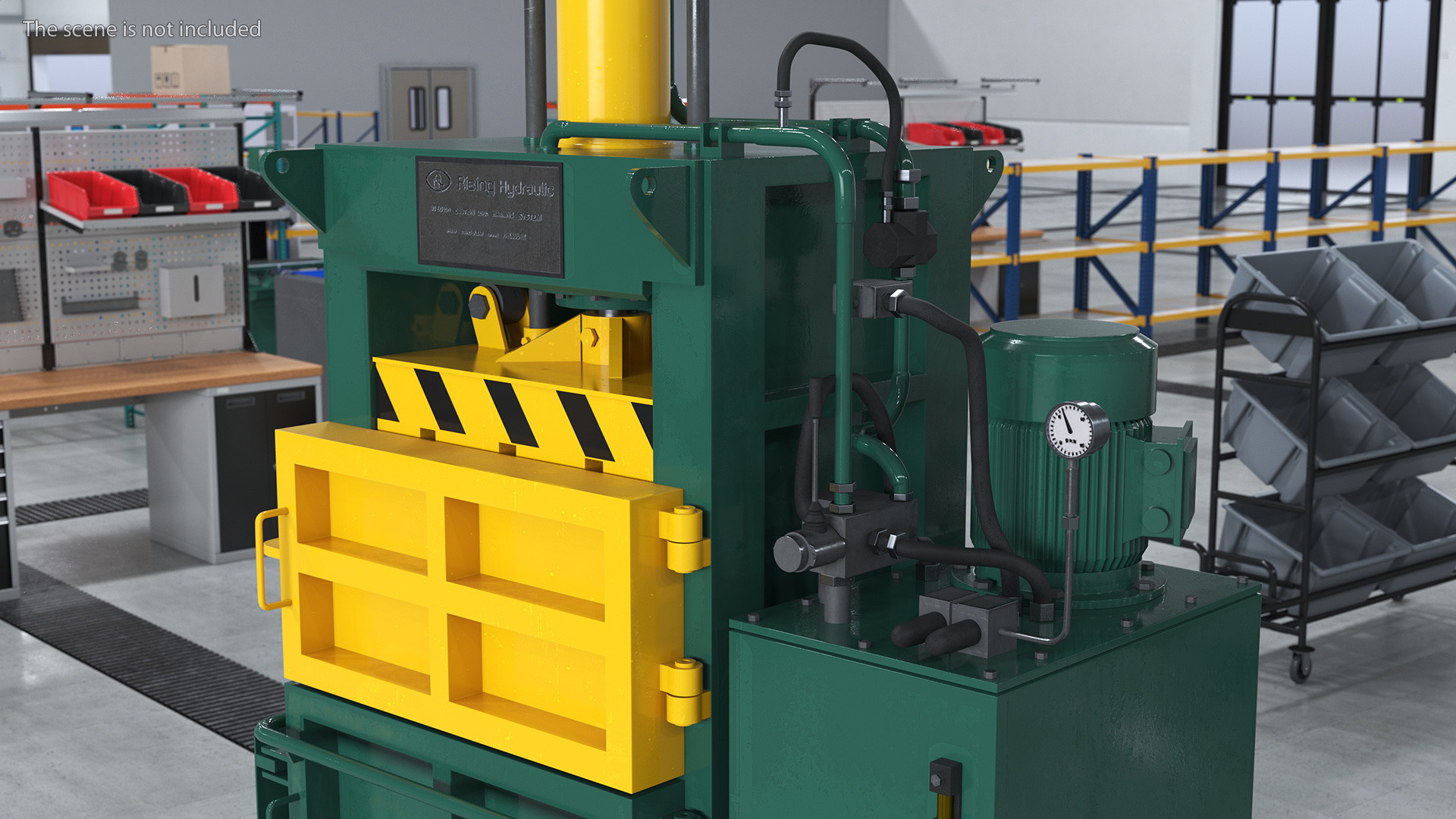 3D Bailing Machine Green