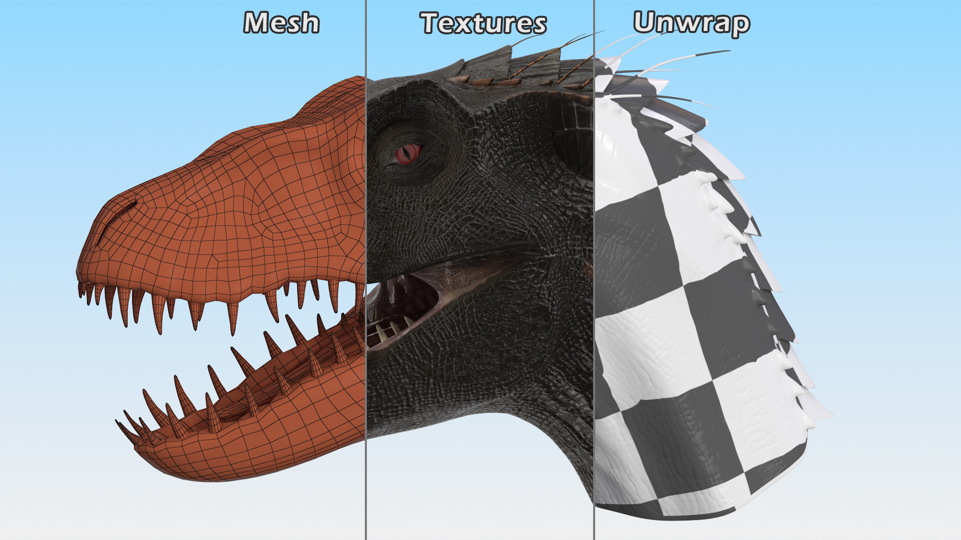 3D model Indoraptor Head