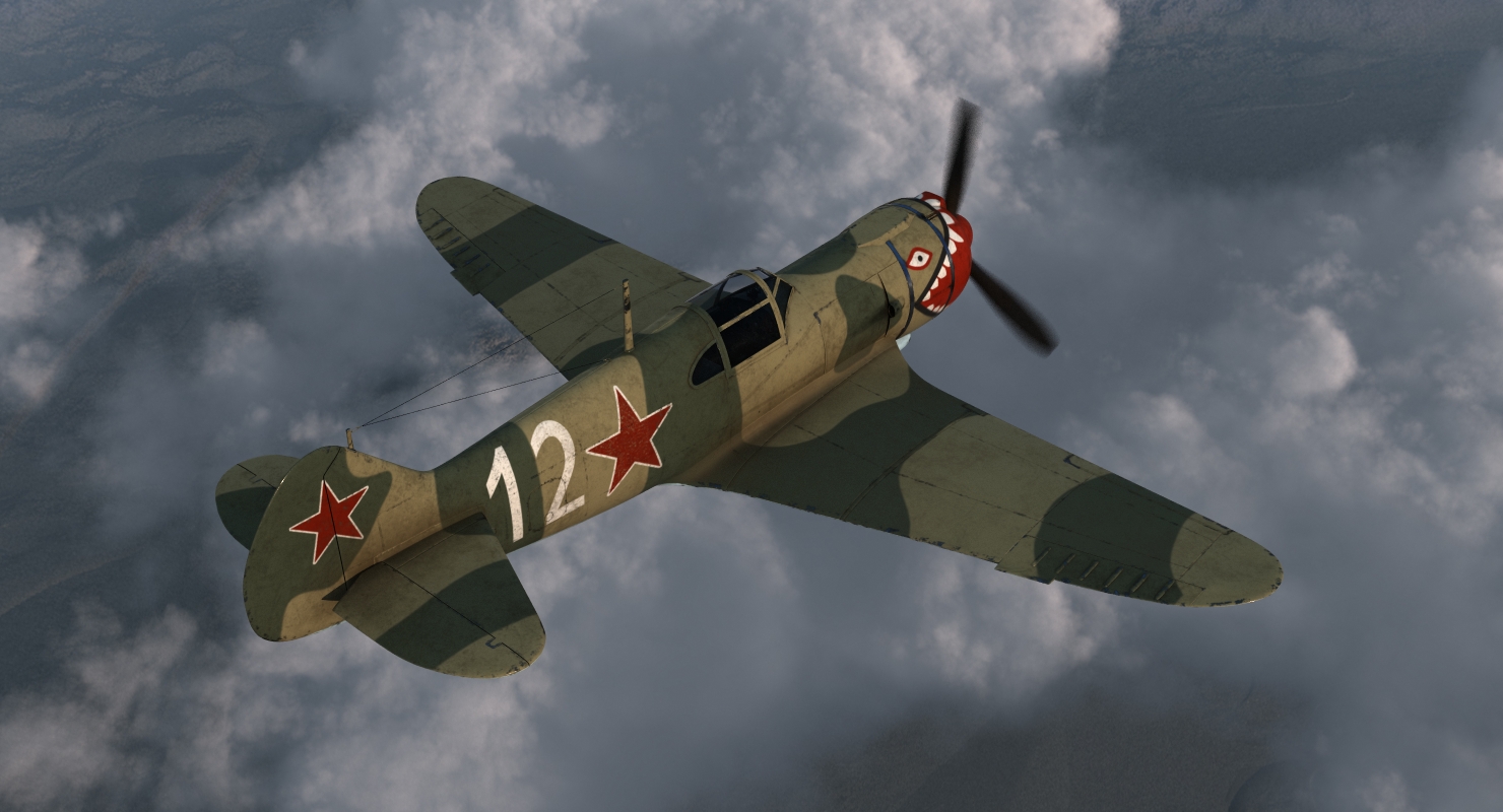 3D La 5 WWII Soviet Fighter Aircraft model