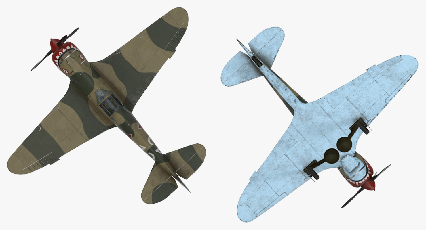 3D La 5 WWII Soviet Fighter Aircraft model