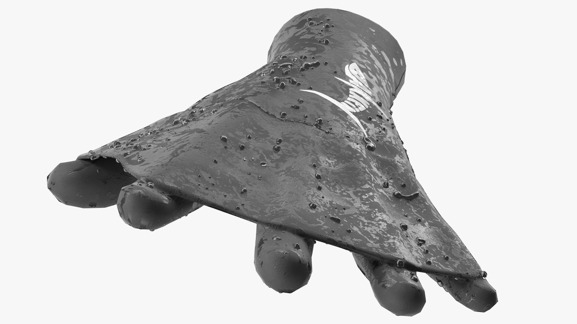 Darkfin Webbed Power Swimming Gloves Wet Rigged 3D