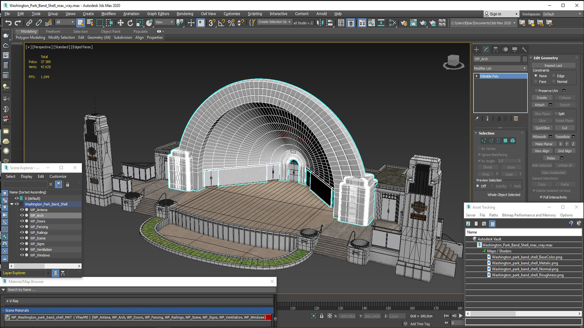 3D Washington Park Band Shell