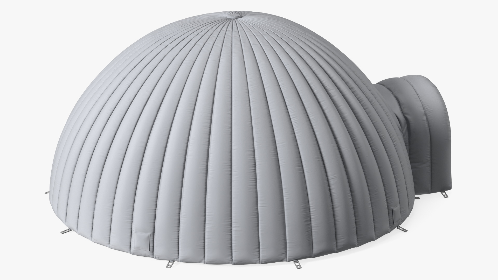 3D Inflatable Igloo Tent Open Grey