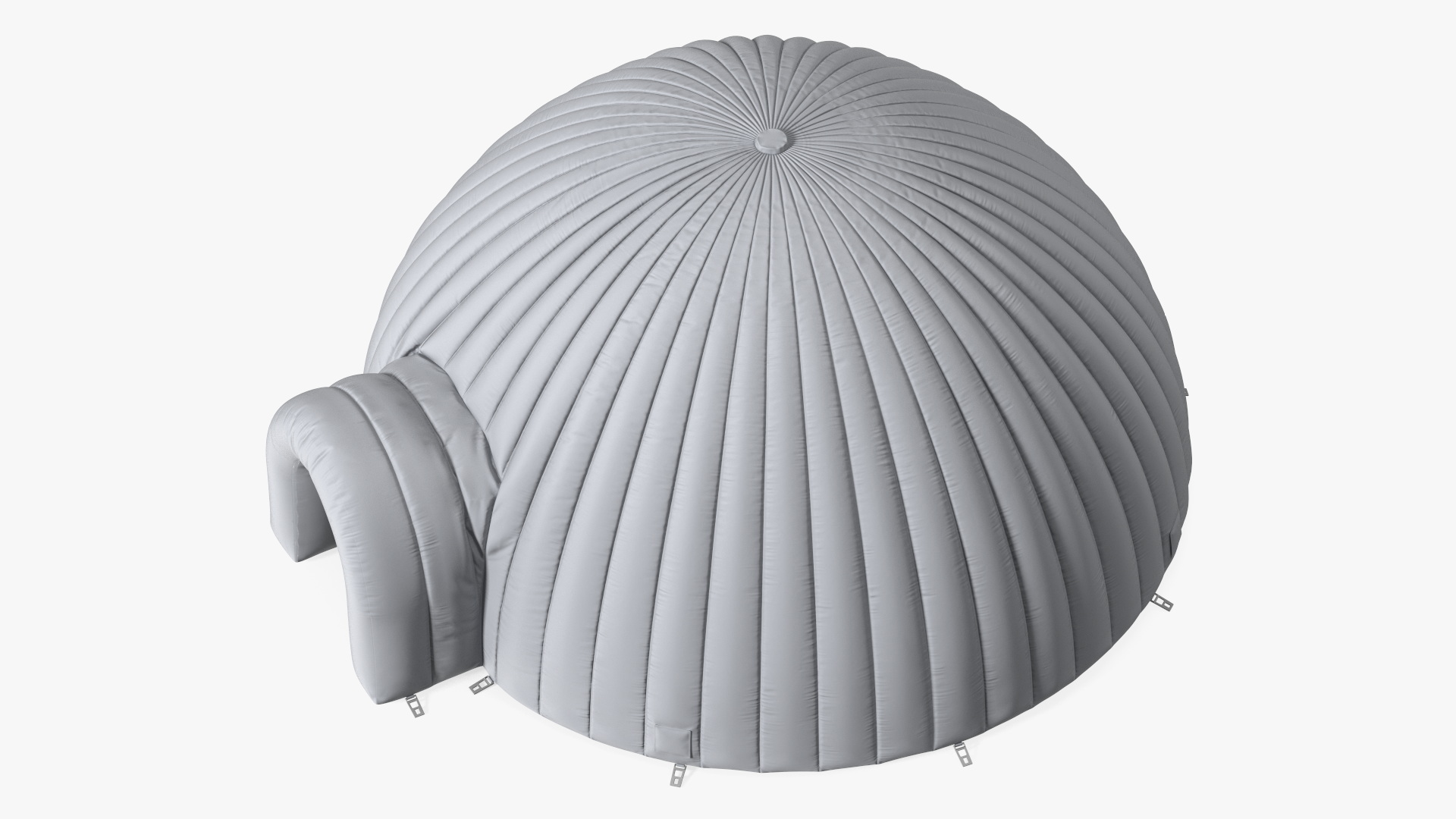 3D Inflatable Igloo Tent Open Grey