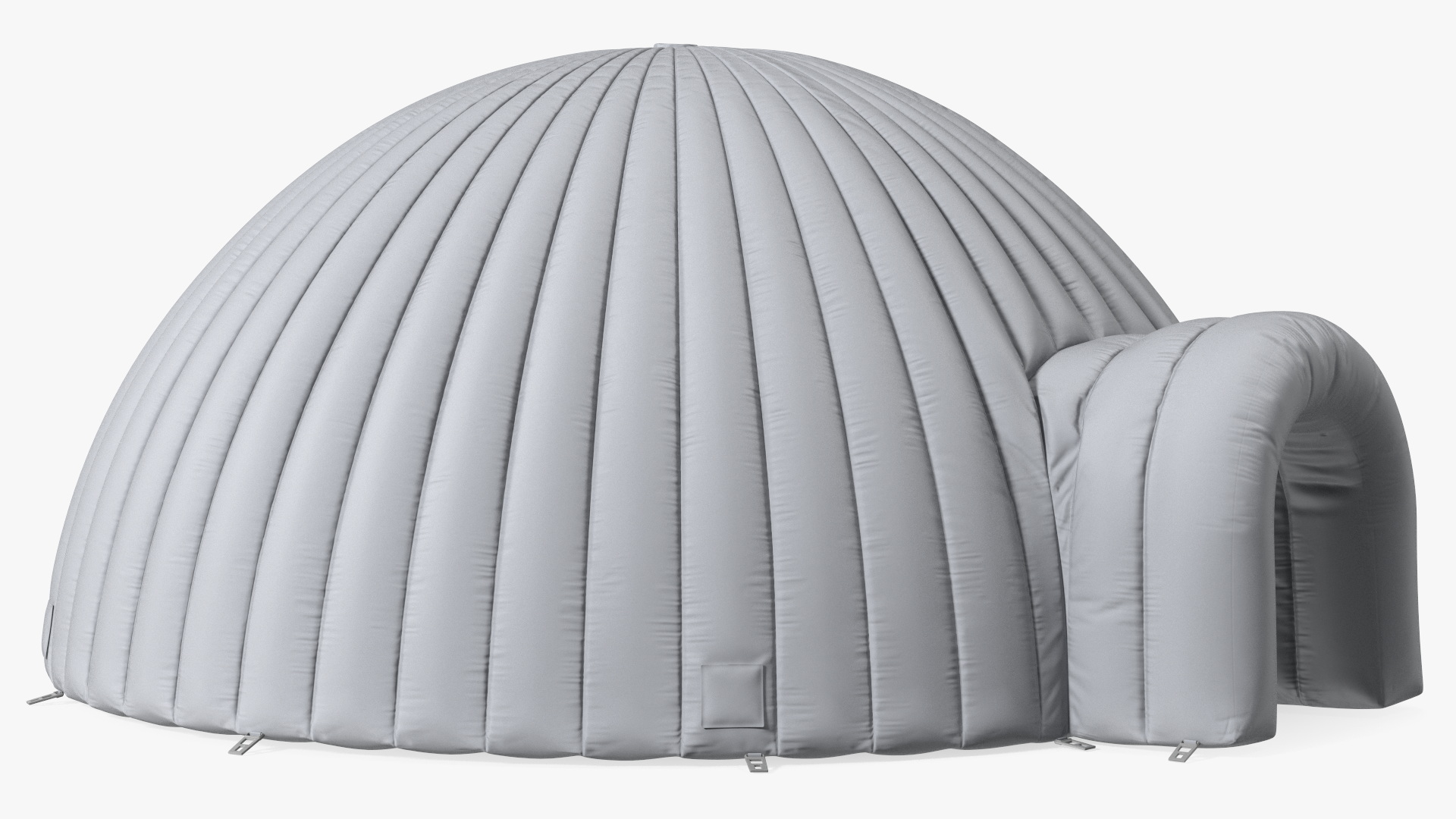3D Inflatable Igloo Tent Open Grey