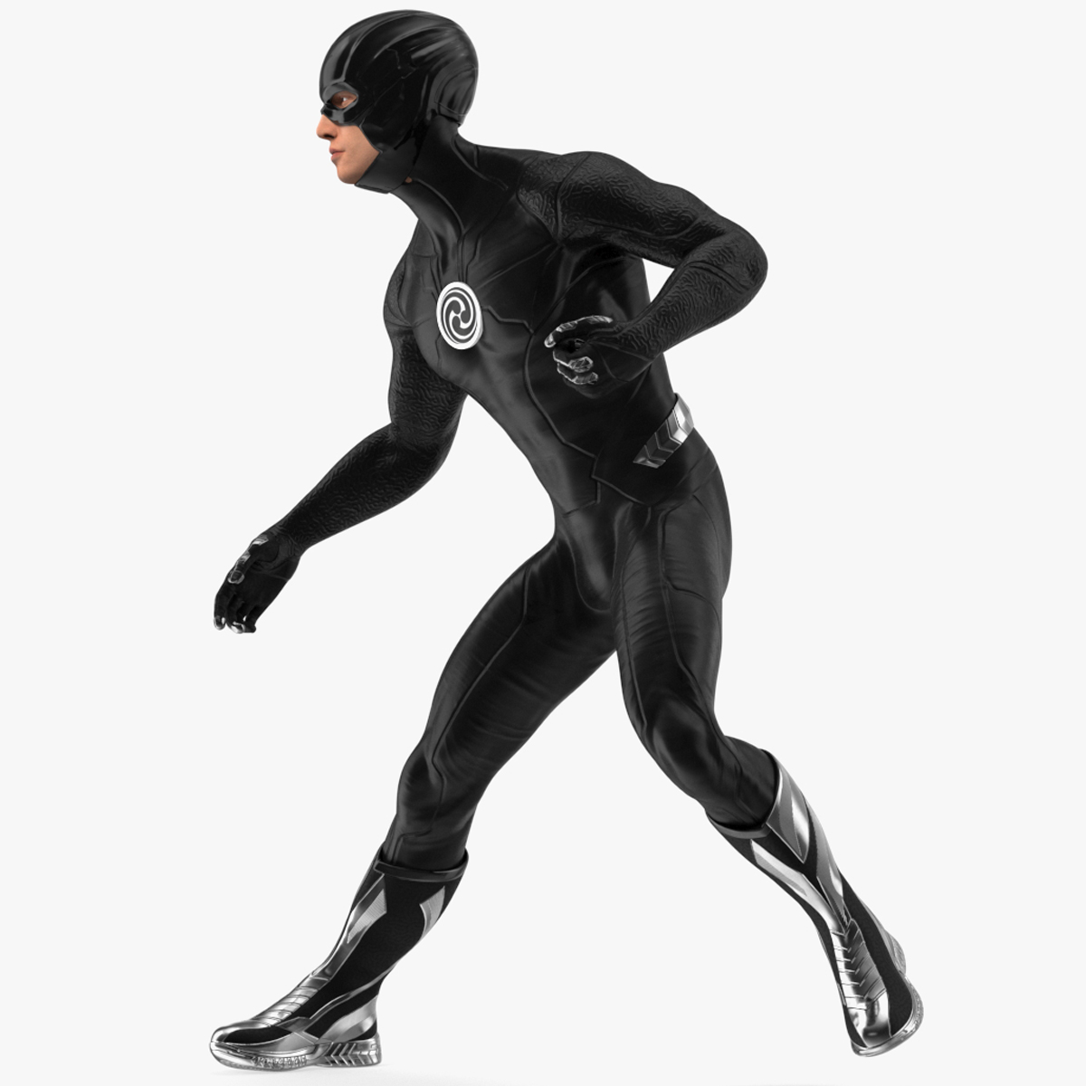 3D Black Suit Superhero Rigged for Cinema 4D