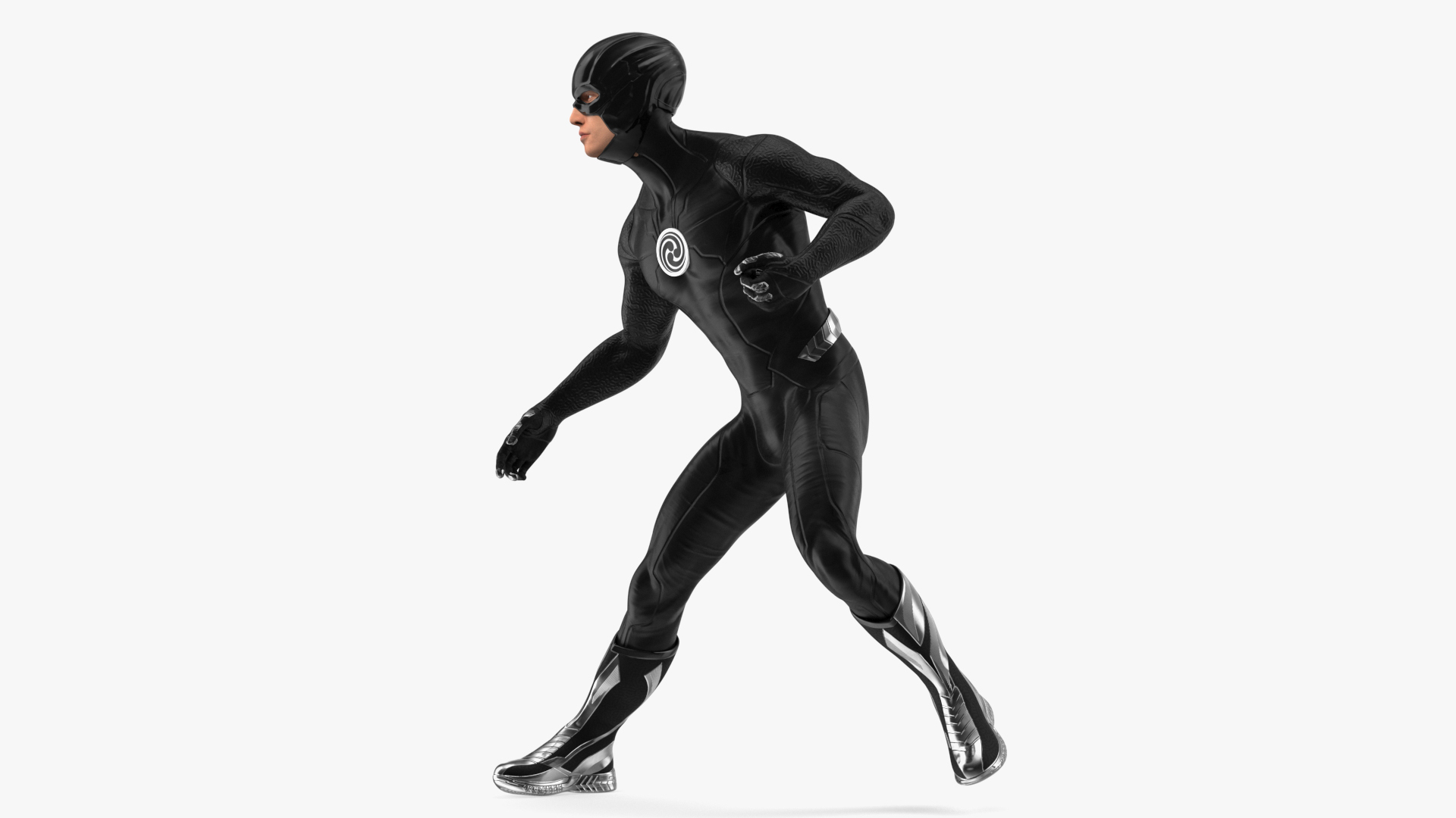 3D Black Suit Superhero Rigged for Cinema 4D