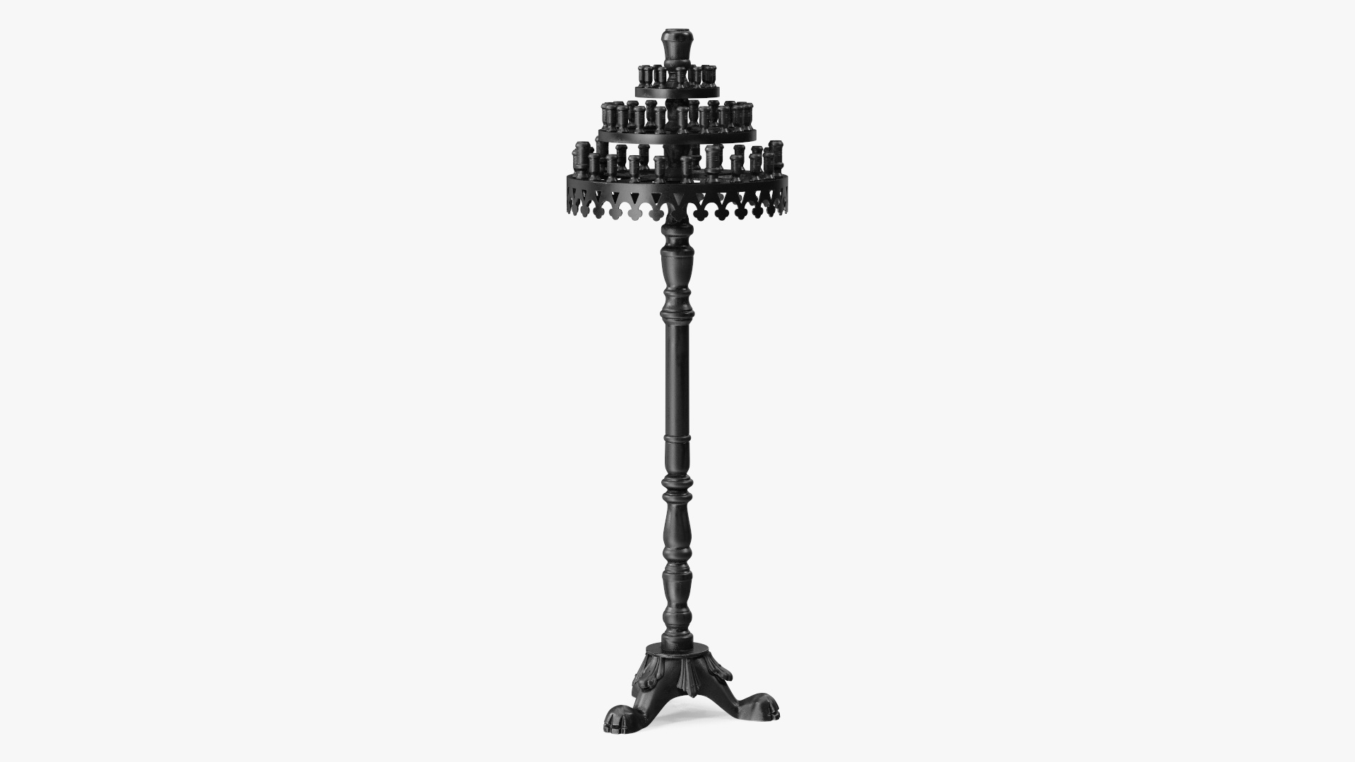 3D Cast Iron Candle Holder model