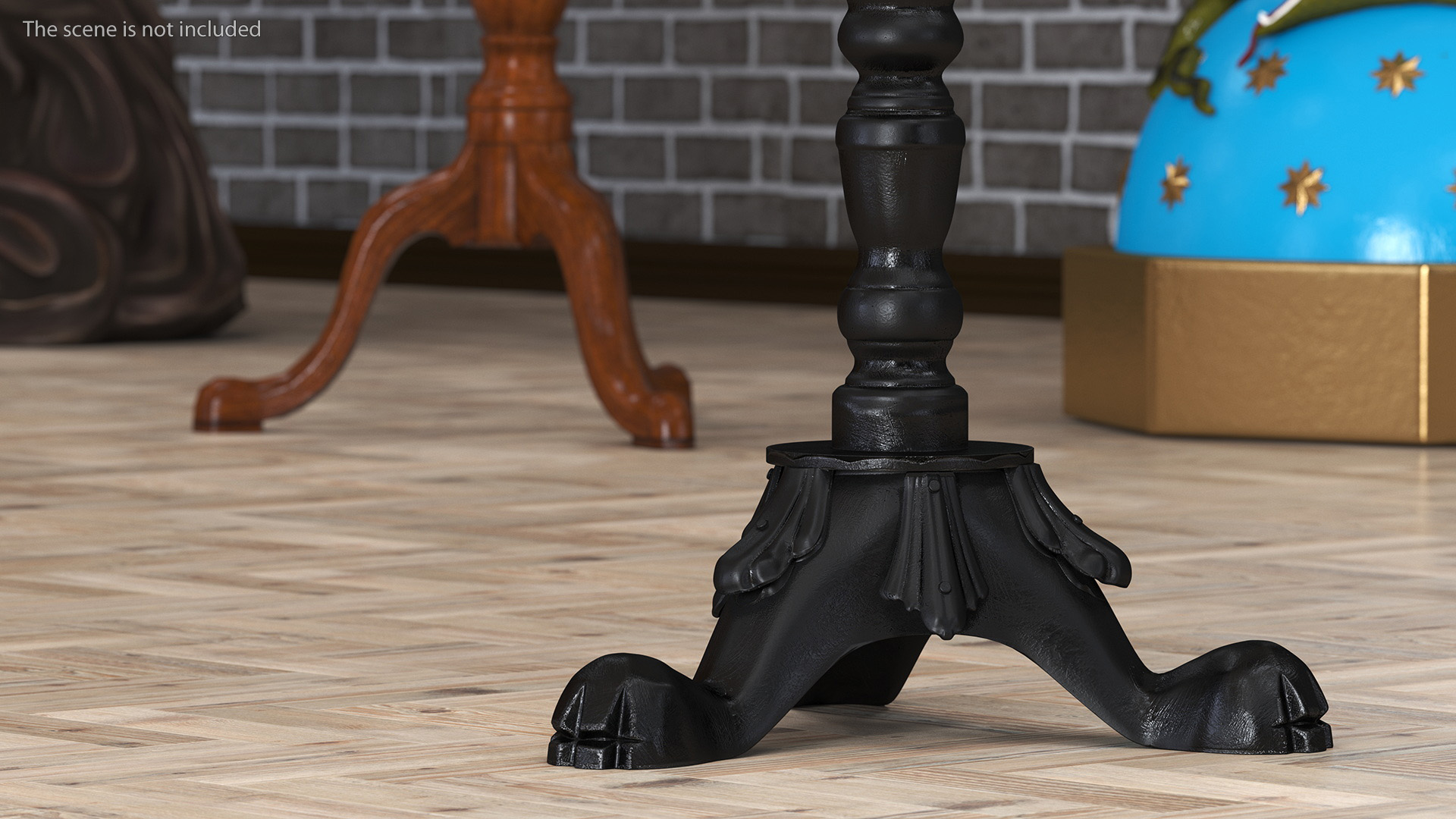 3D Cast Iron Candle Holder model