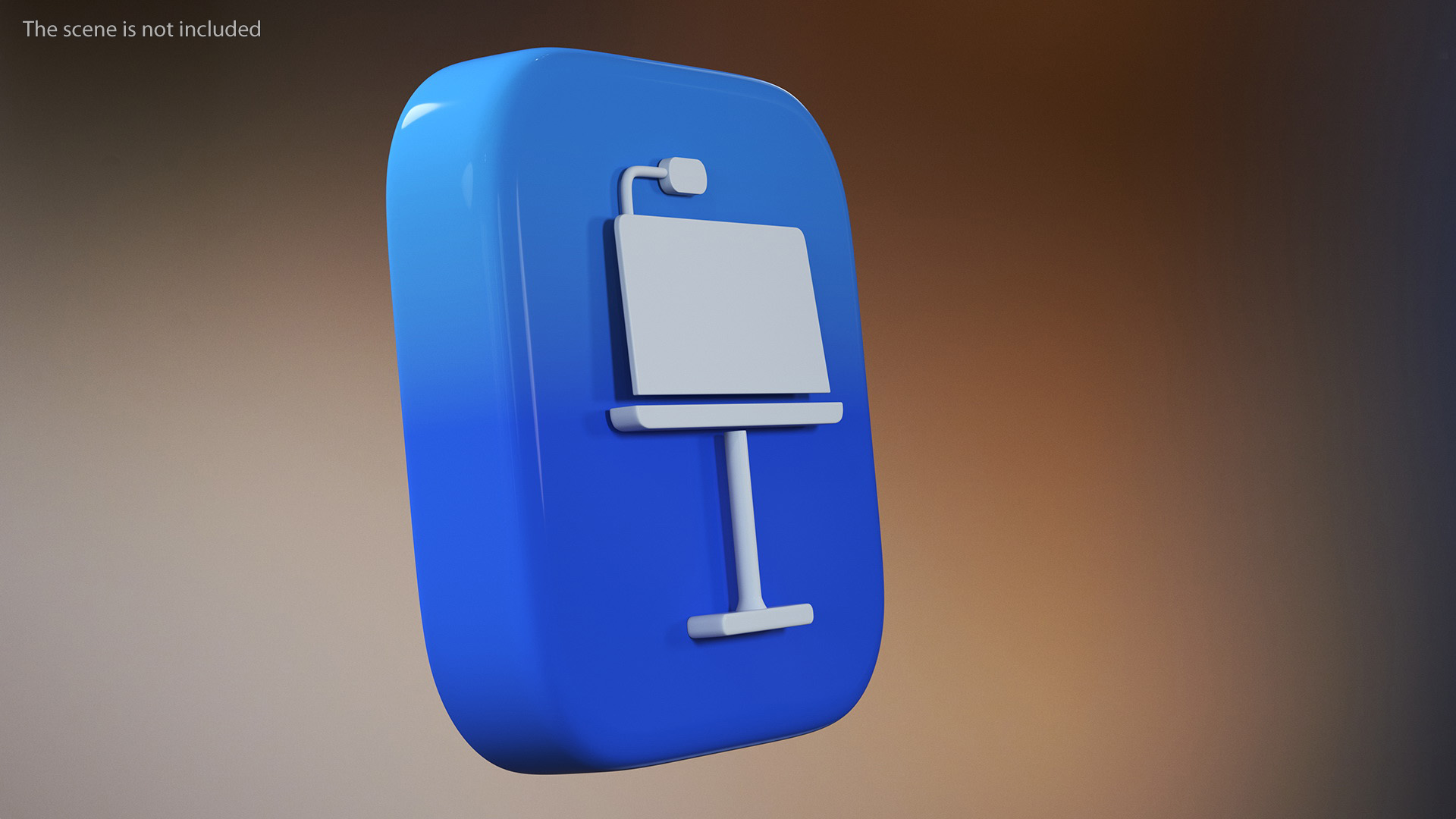 3D iPhone iOS Keynote Icon model