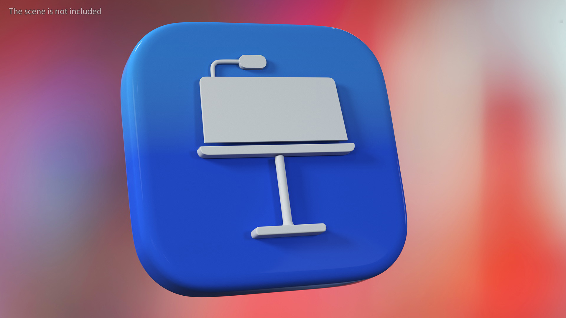 3D iPhone iOS Keynote Icon model