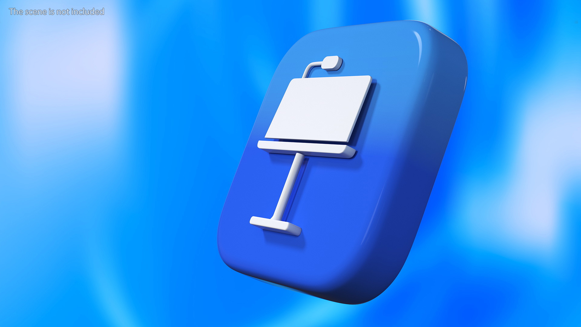 3D iPhone iOS Keynote Icon model