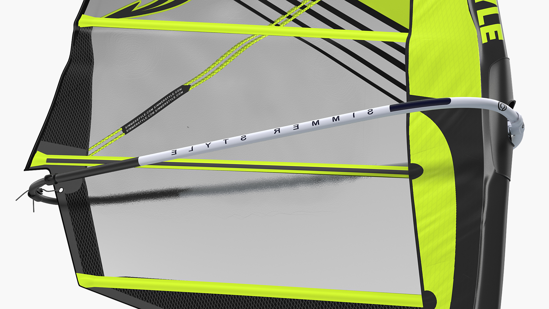 3D Windsurf Board And Sail model