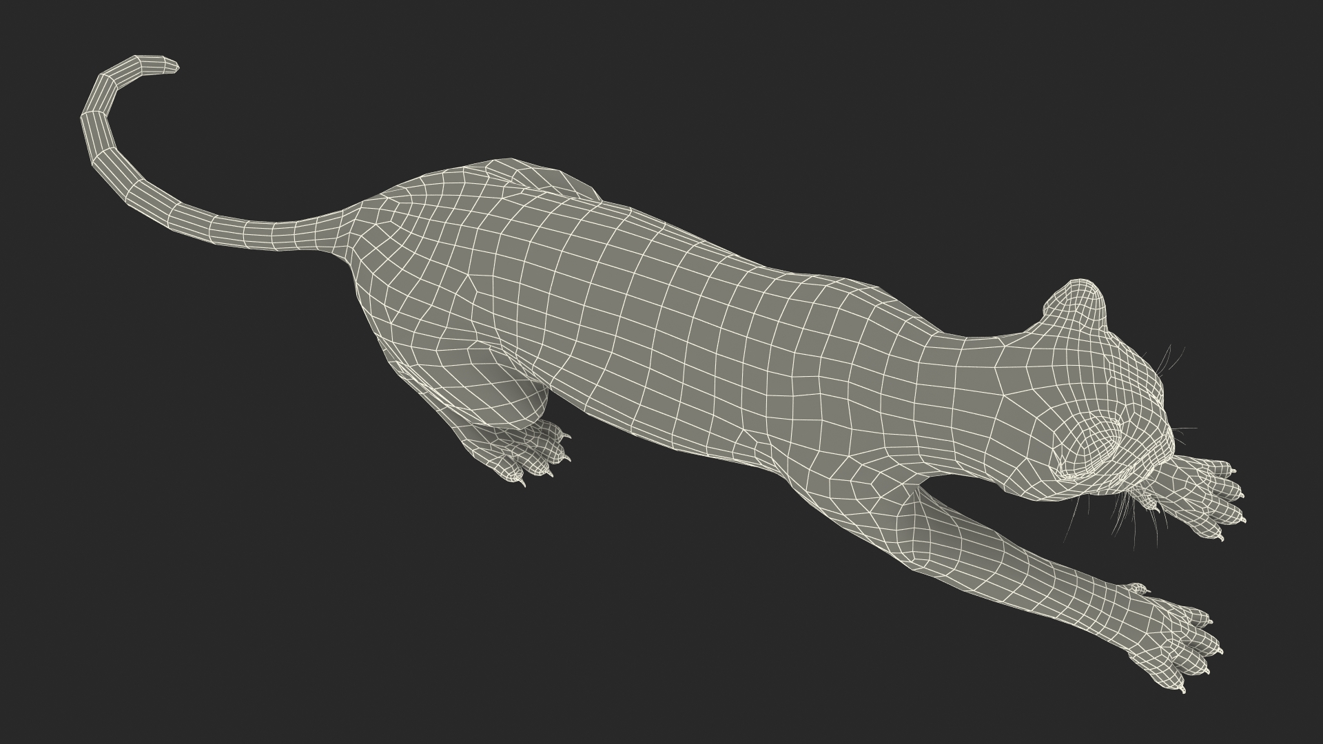 Jaguar Lying Down 3D