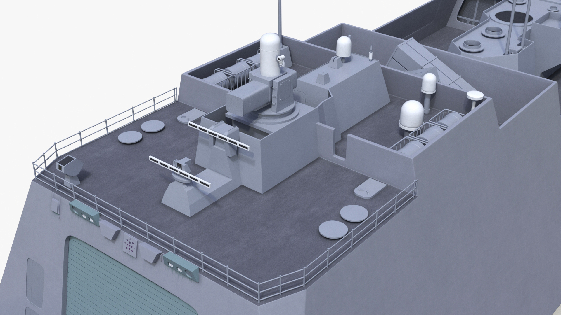 3D Japanese Mogami Class Frigate FFM-2 with Helicopter Rigged model