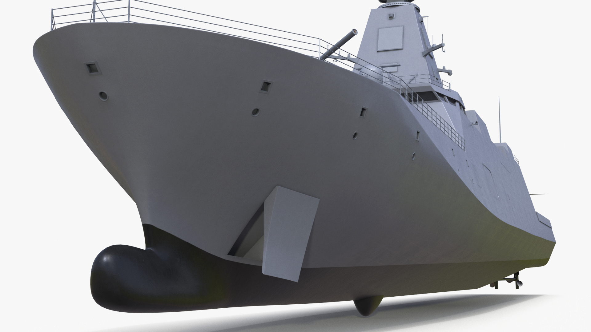 3D Japanese Mogami Class Frigate FFM-2 with Helicopter Rigged model