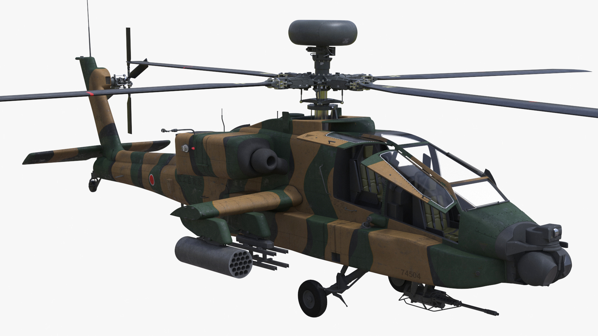 3D Japanese Mogami Class Frigate FFM-2 with Helicopter Rigged model