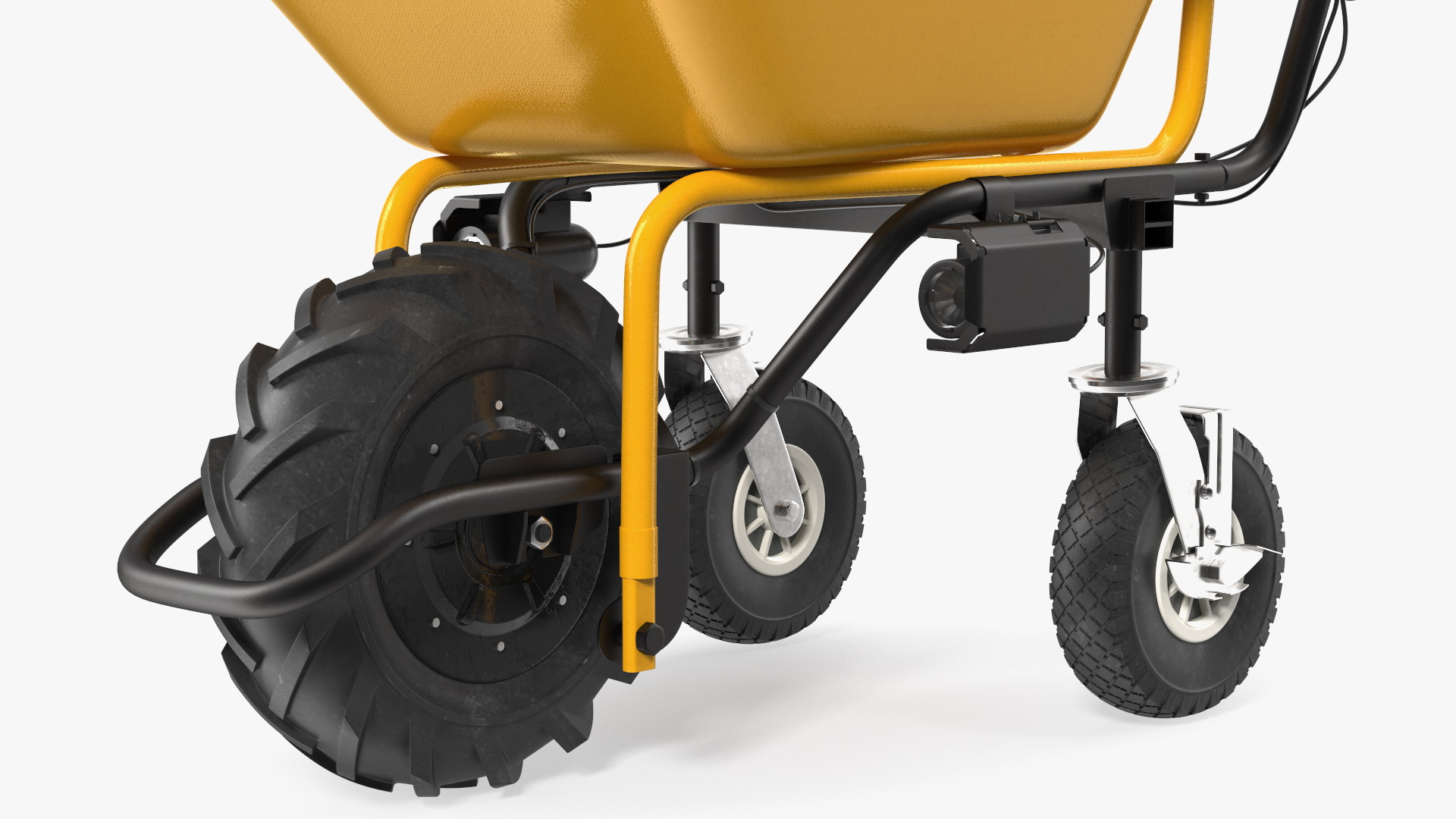 Electric Wheelbarrow with Bucket 3D