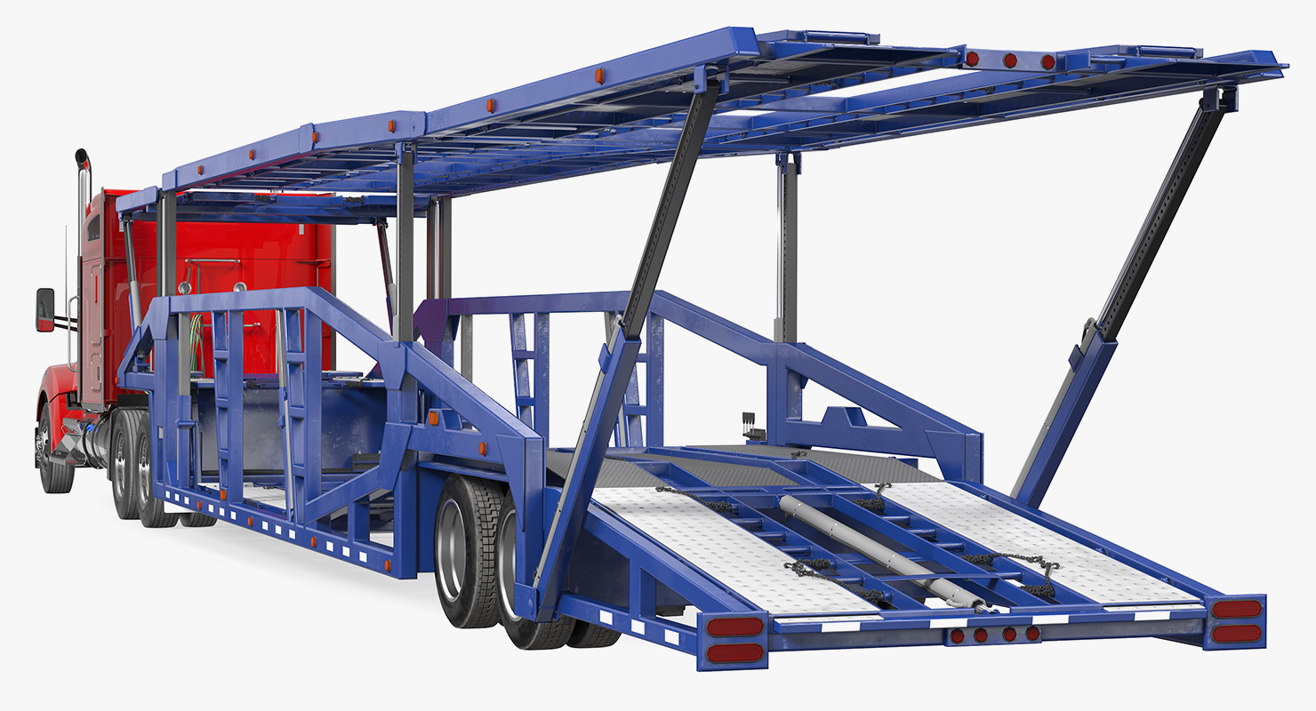 3D model Truck Hauler Trailer