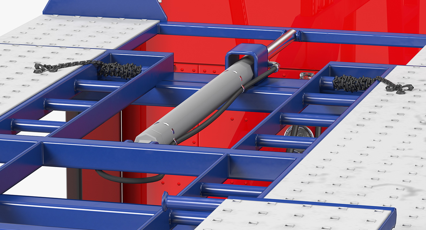 3D model Truck Hauler Trailer