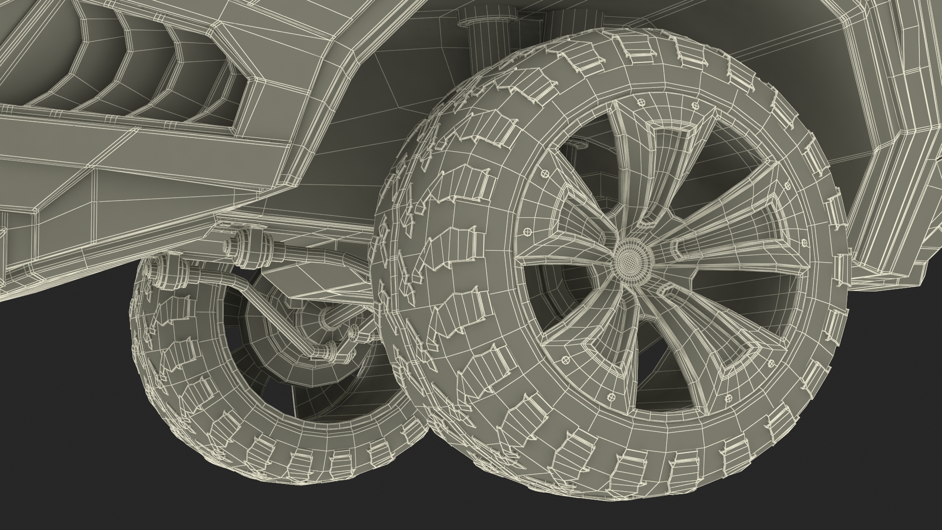 3D Futuristic Military Vehicle Rigged for Cinema 4D model