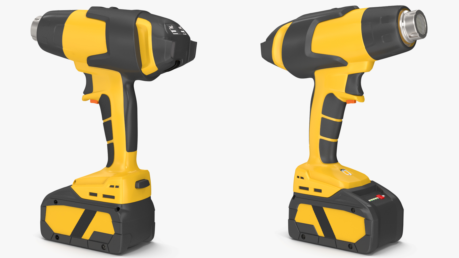 Yellow Heat Gun Cordless 3D model