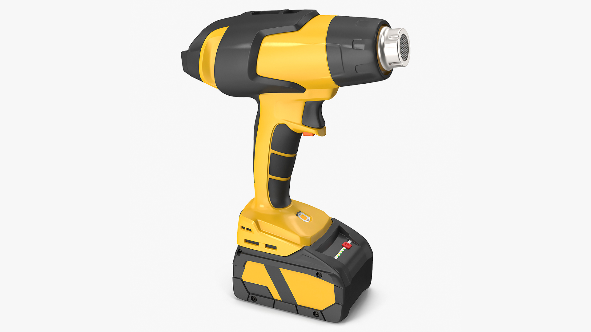 Yellow Heat Gun Cordless 3D model