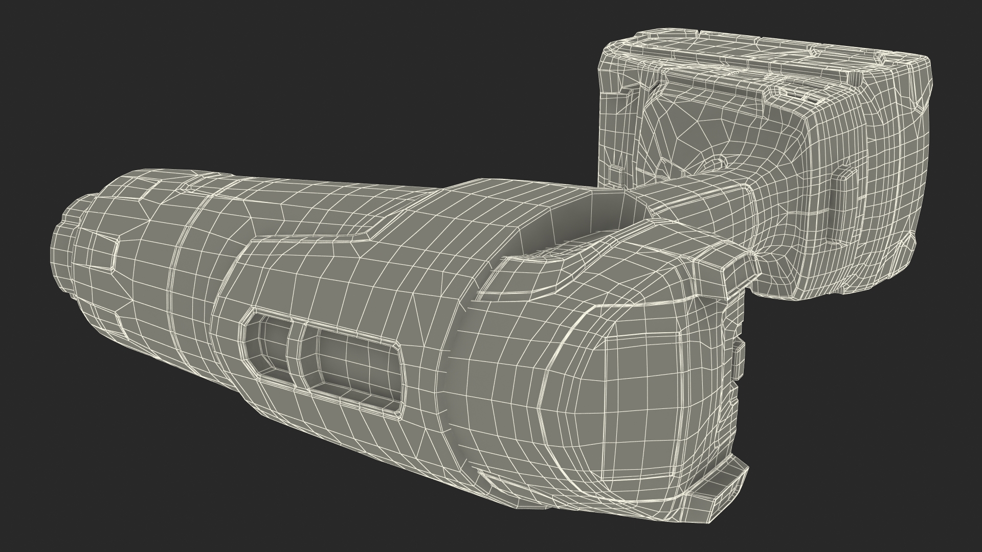Yellow Heat Gun Cordless 3D model