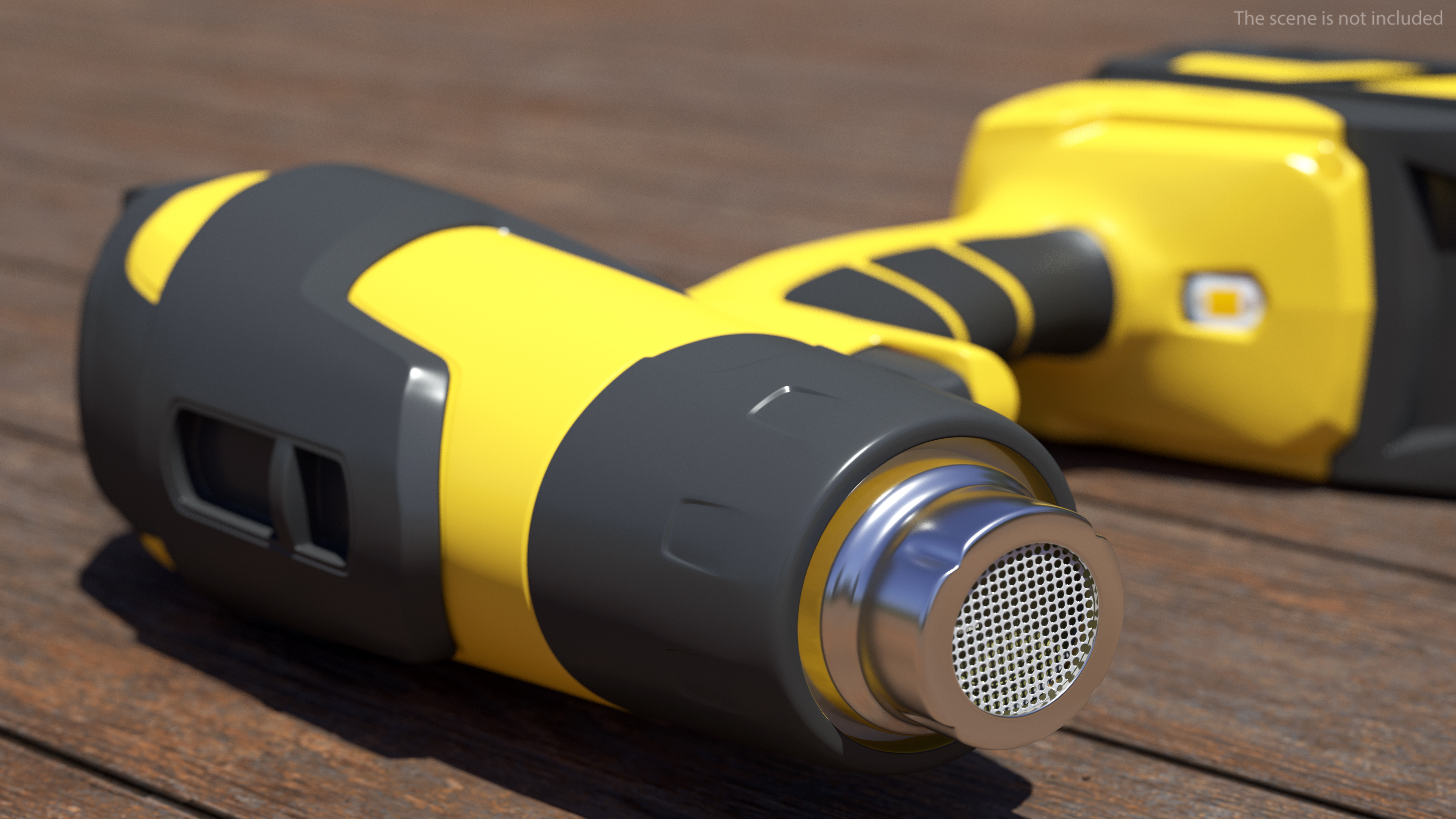 Yellow Heat Gun Cordless 3D model