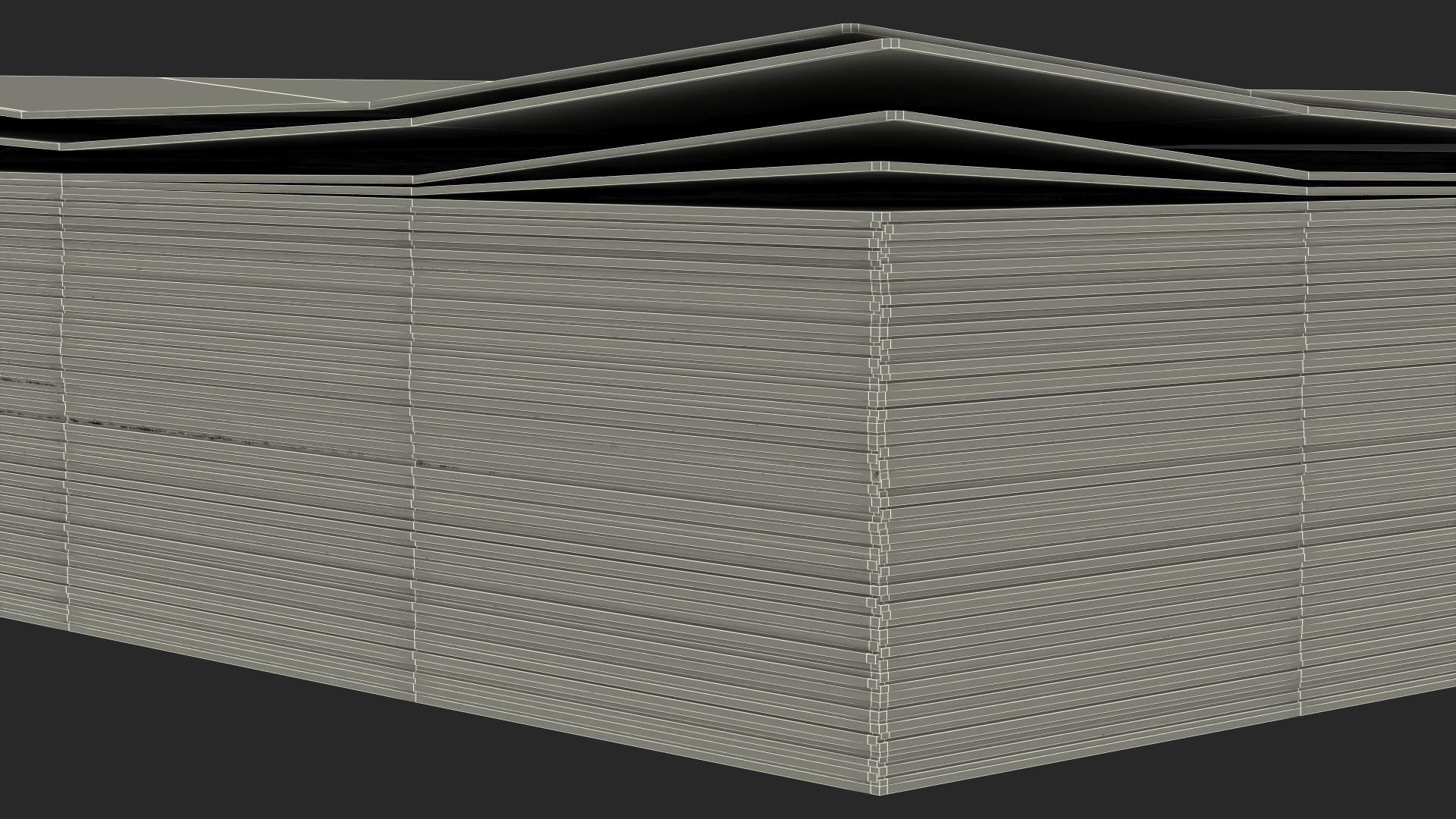 3D model North Korea 5000 Won Banknotes 2013 Pack
