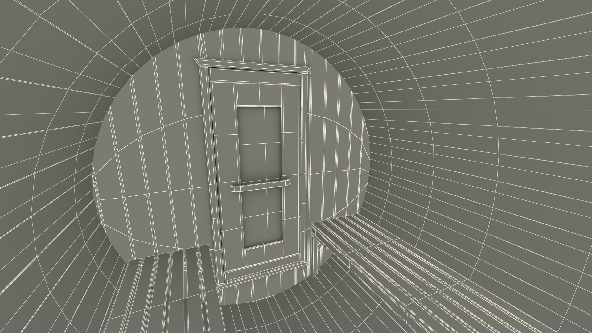 Wooden Barrel Outdoor Sauna 3D