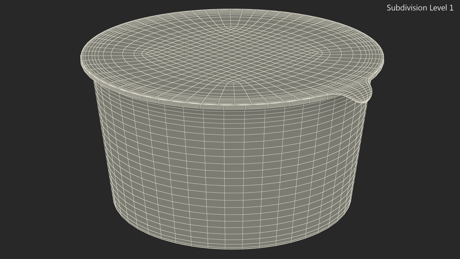 Instant Noodles Closed Bowl 3D
