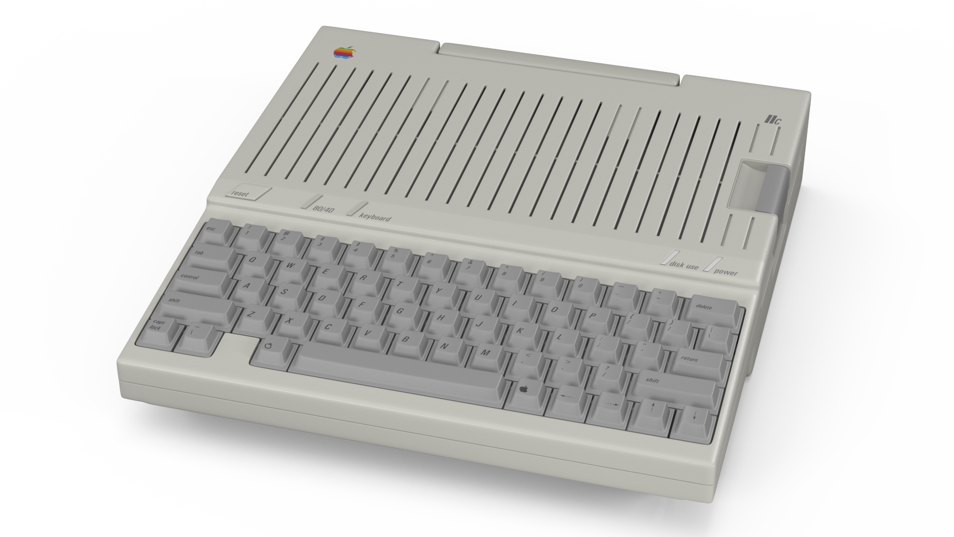 3D Vintage Apple Computer IIc