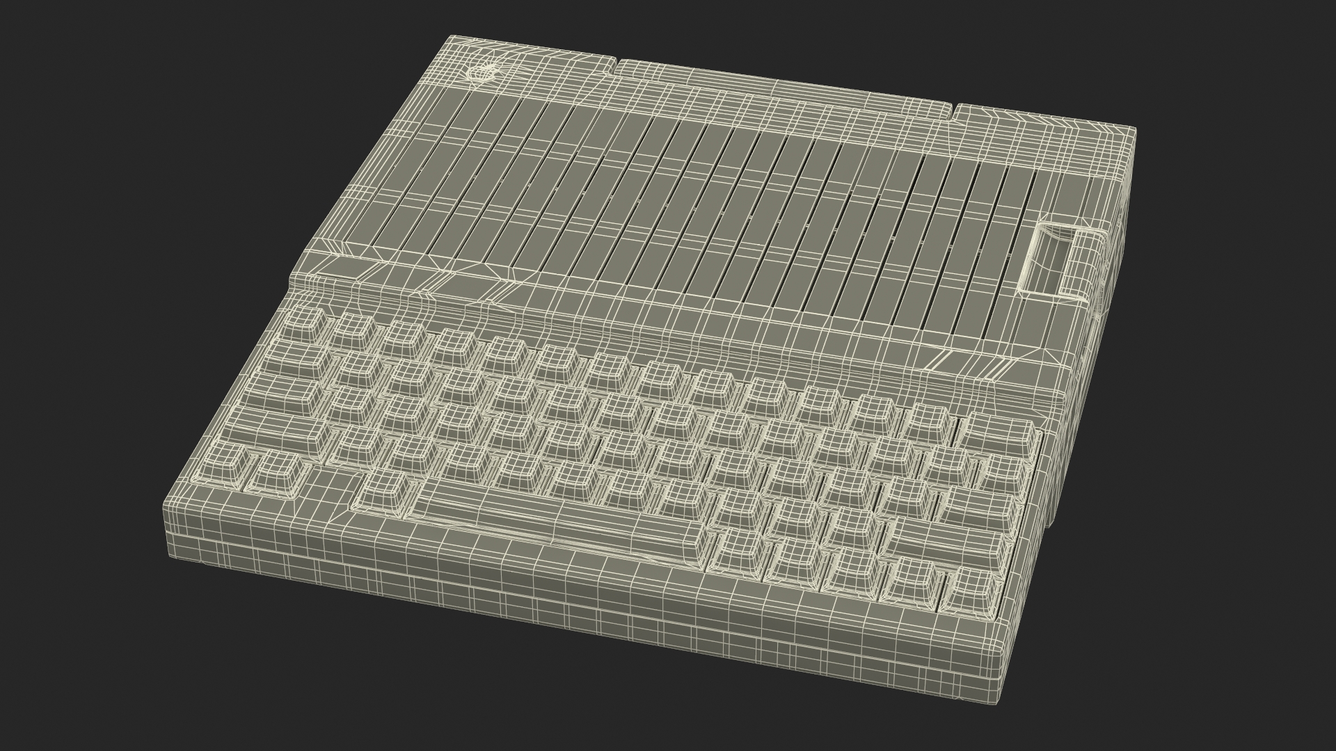 3D Vintage Apple Computer IIc