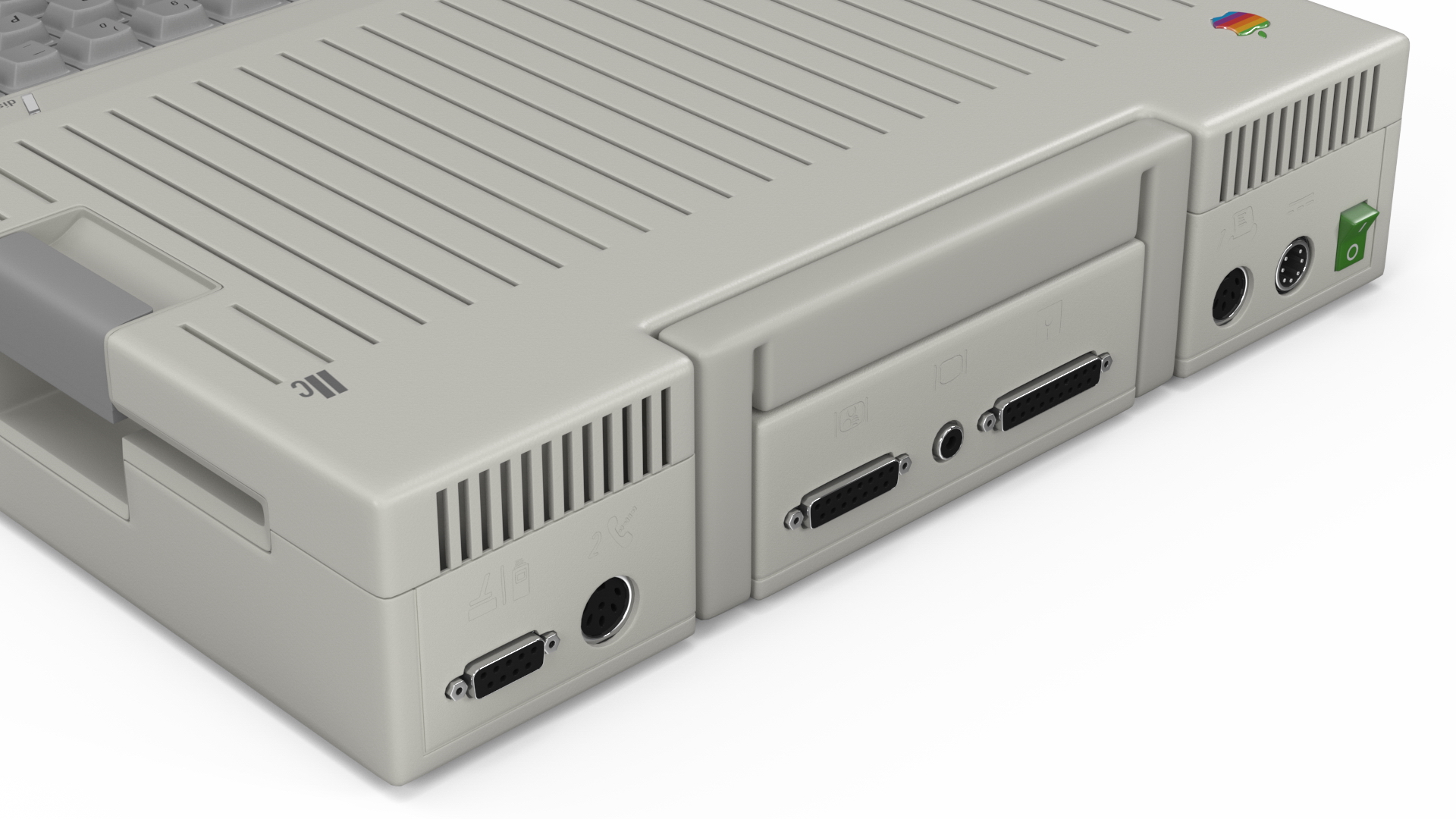 3D Vintage Apple Computer IIc