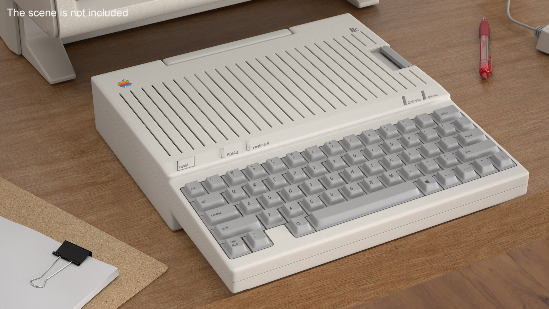 3D Vintage Apple Computer IIc