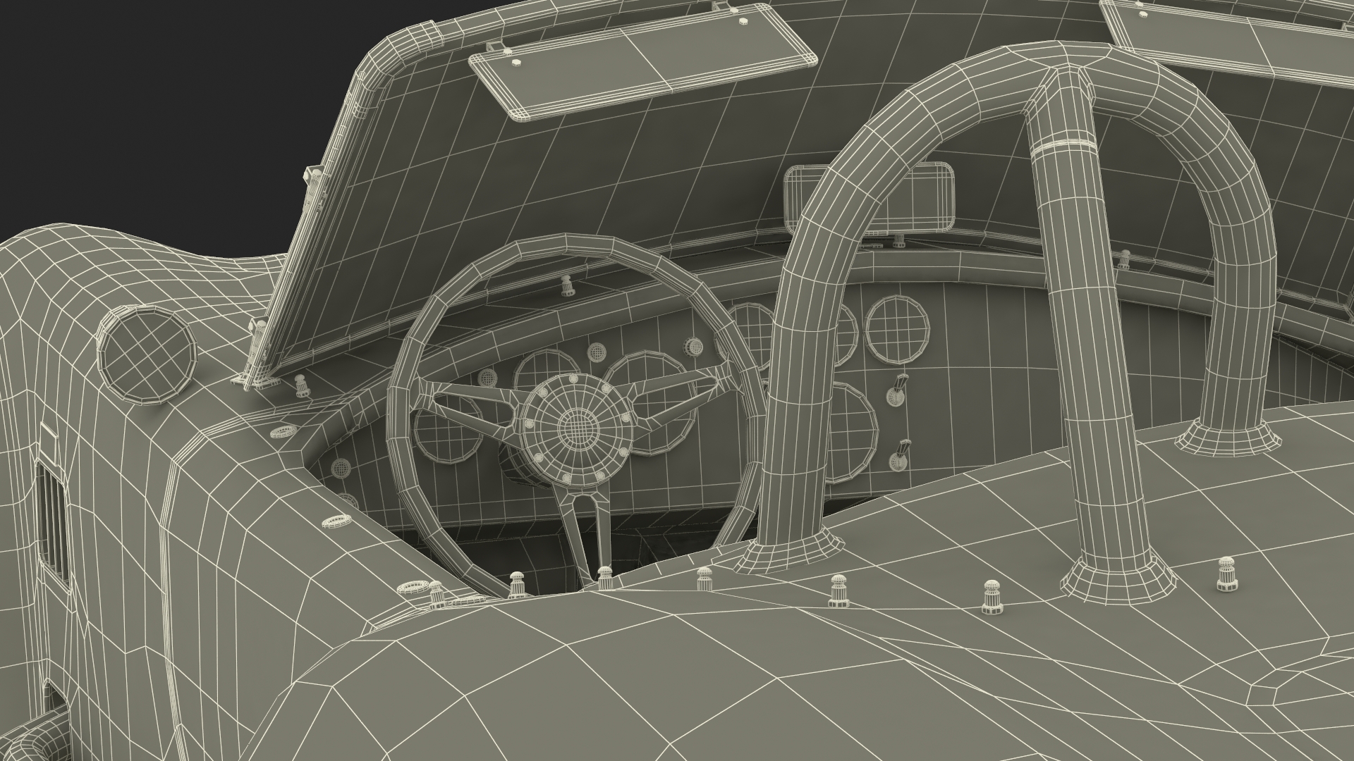 AC Cobra Shelby 1965 Red 3D model