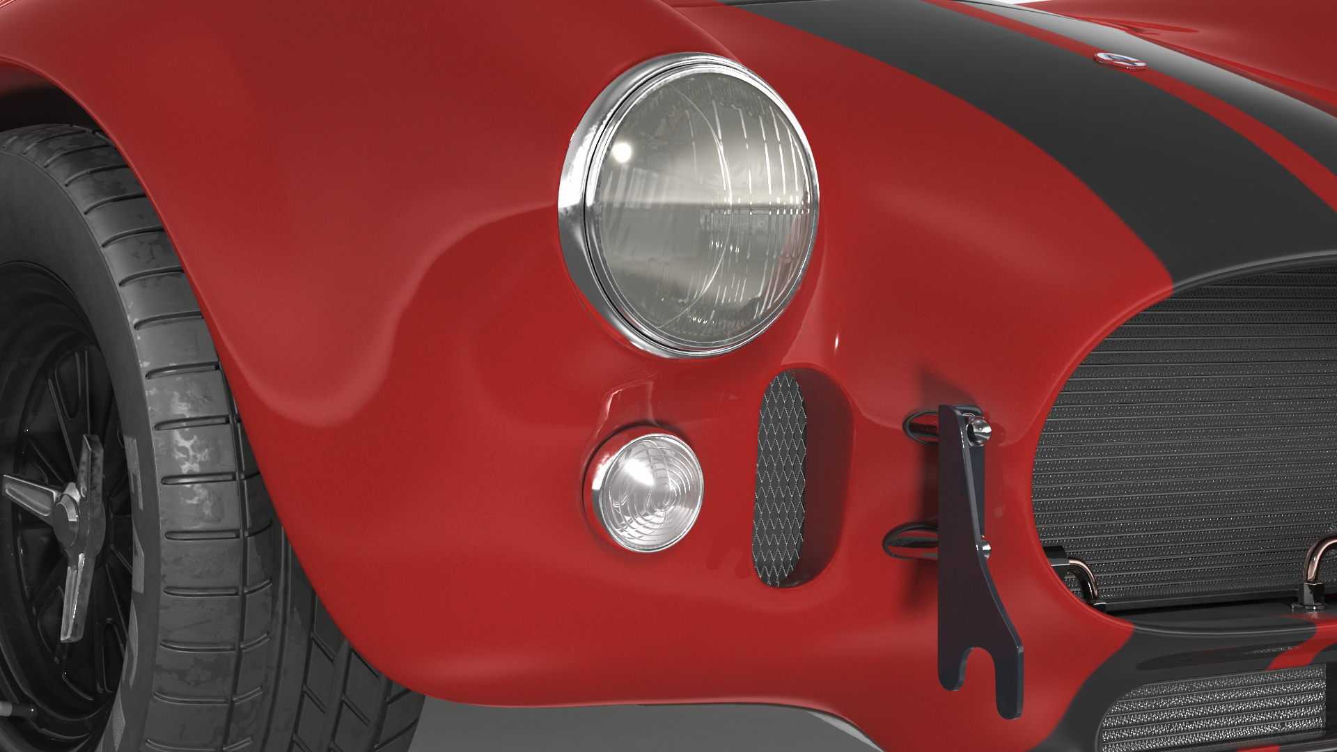 AC Cobra Shelby 1965 Red 3D model