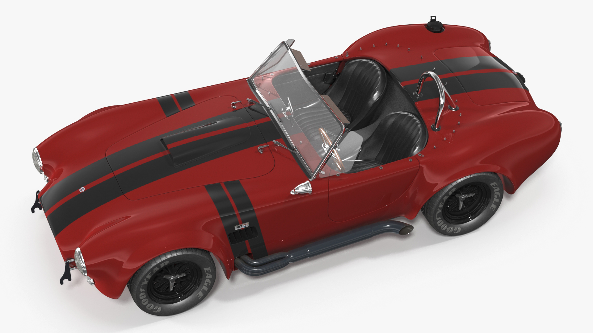AC Cobra Shelby 1965 Red 3D model