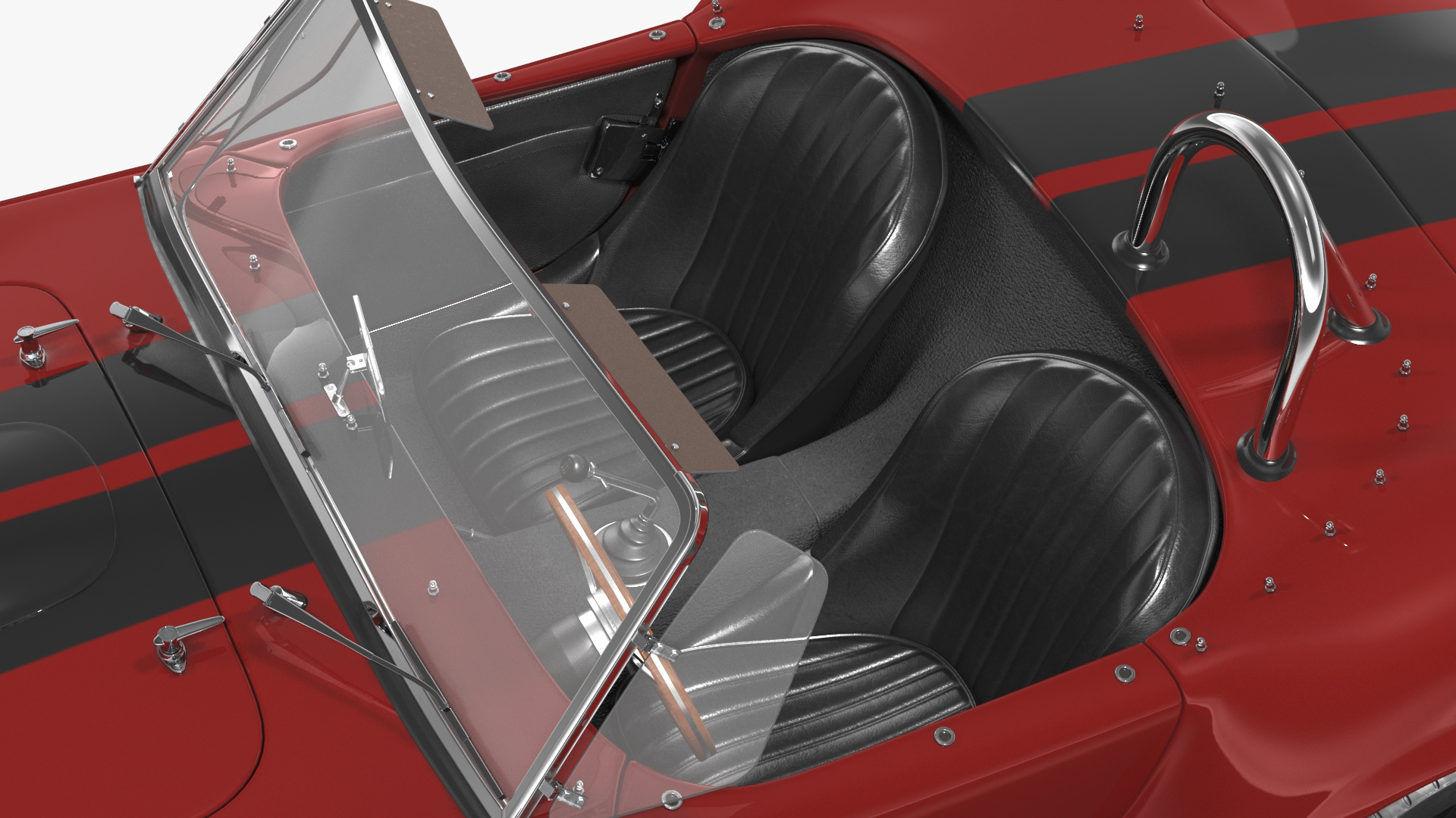 AC Cobra Shelby 1965 Red 3D model