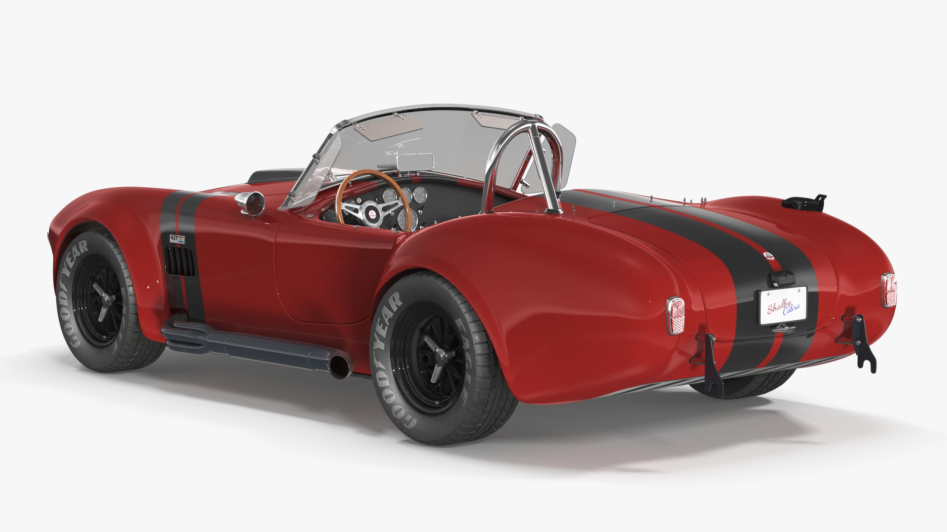 AC Cobra Shelby 1965 Red 3D model