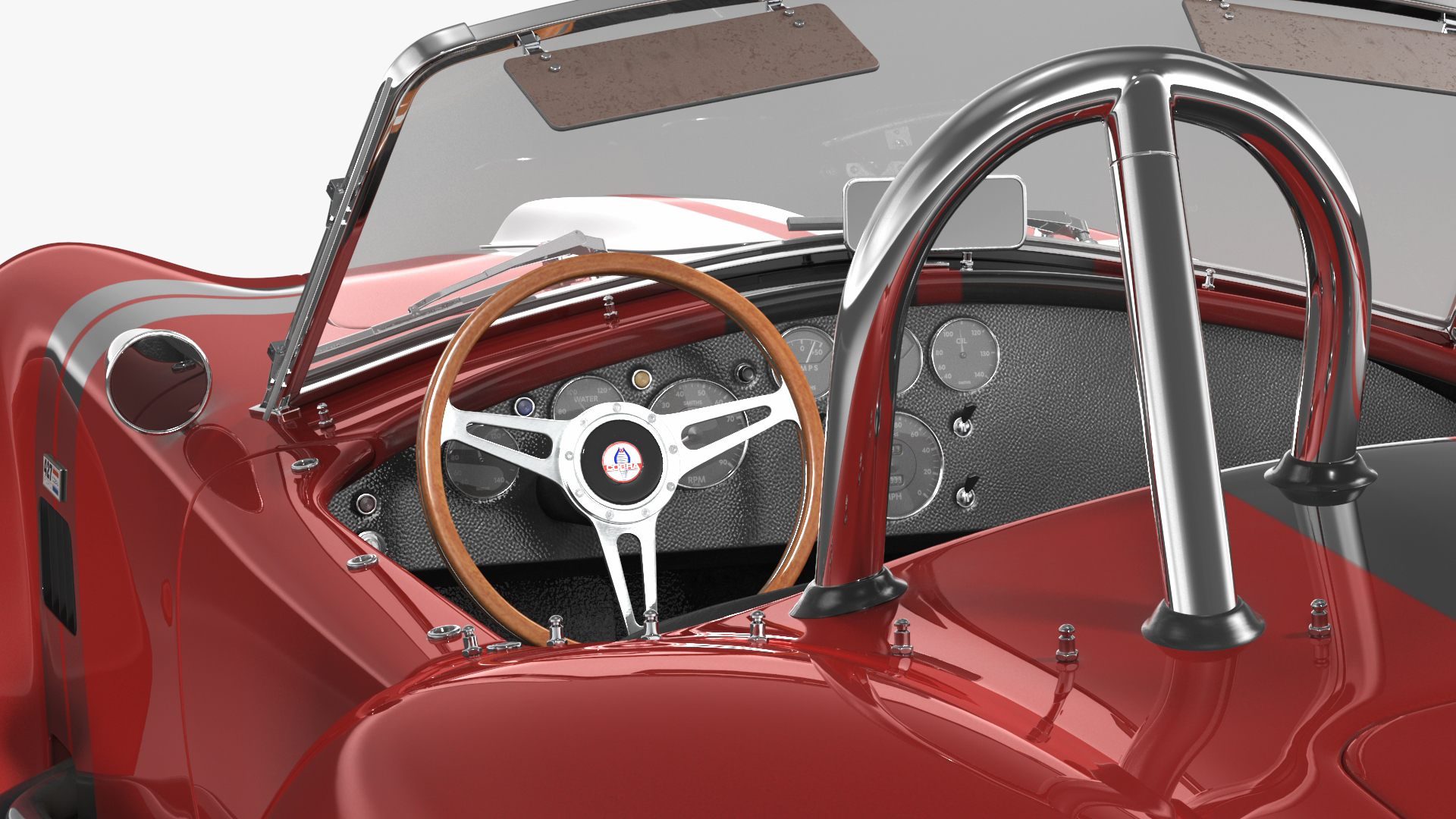 AC Cobra Shelby 1965 Red 3D model