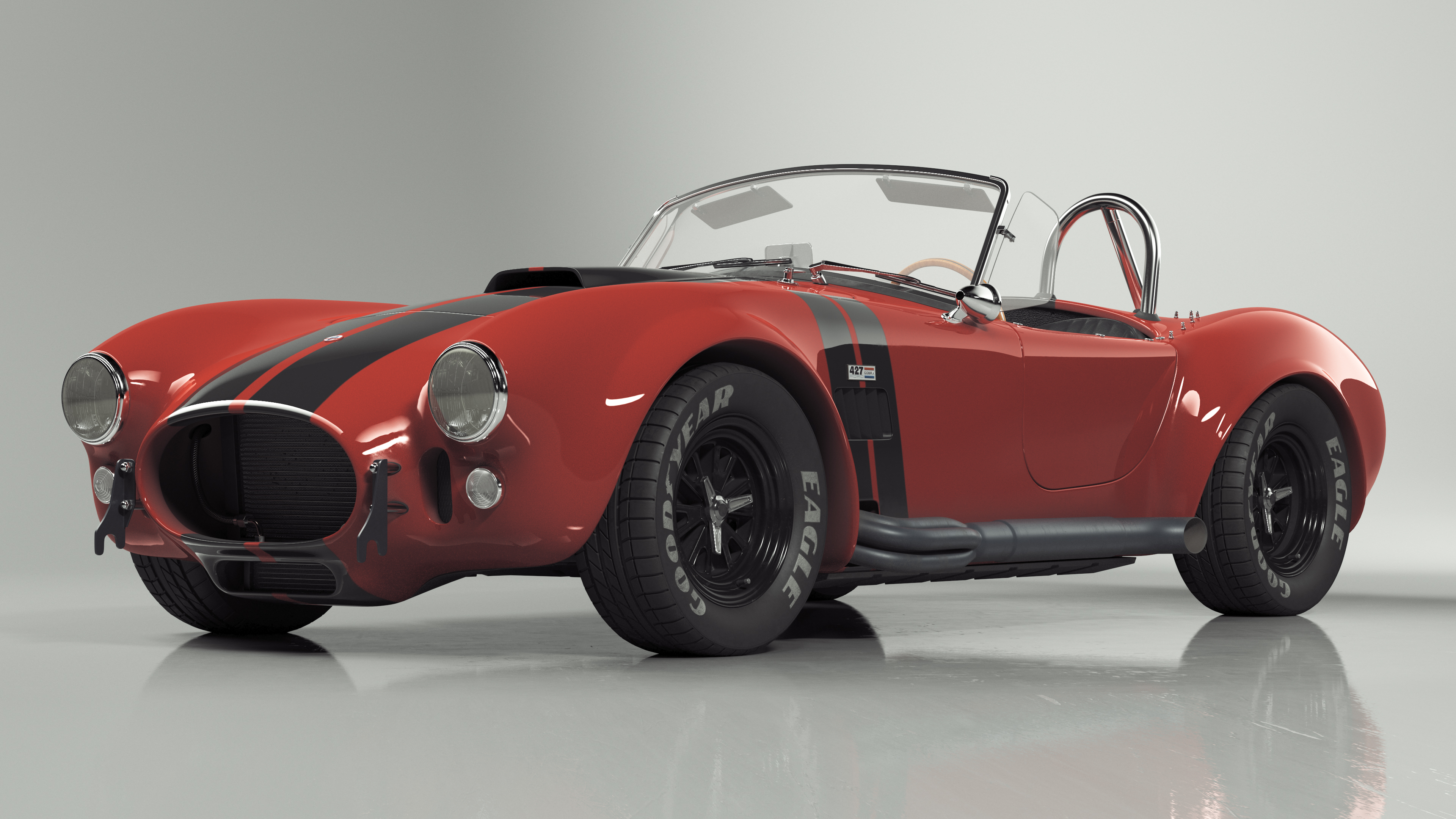 AC Cobra Shelby 1965 Red 3D model