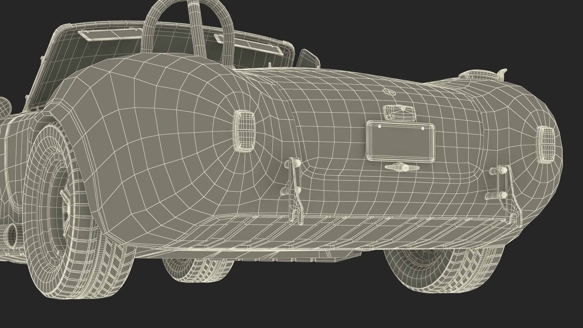AC Cobra Shelby 1965 Red 3D model