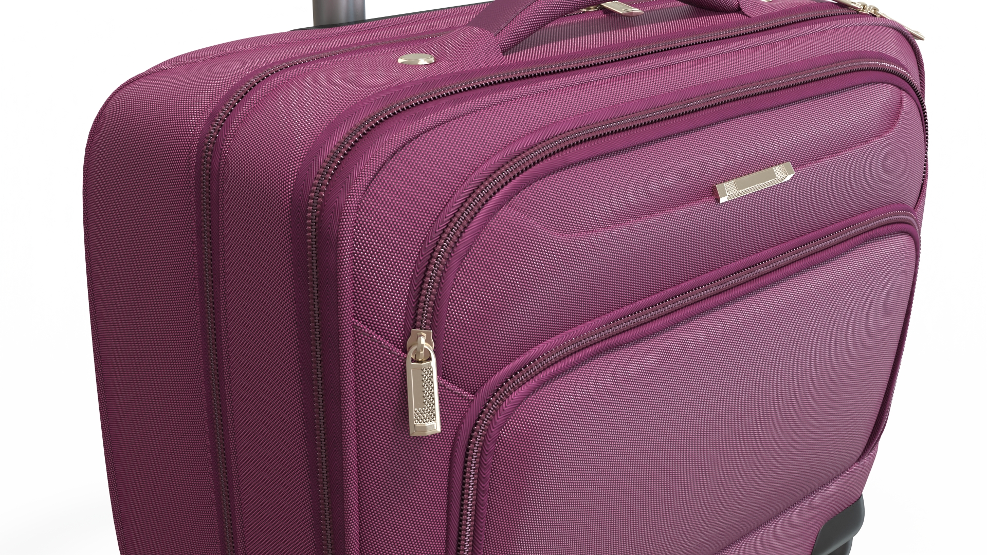 3D model Wheeled Travel Suitcase Purple
