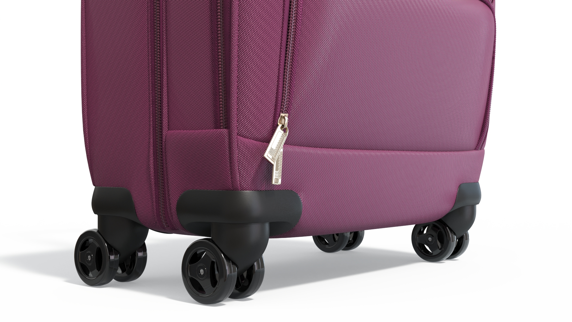 3D model Wheeled Travel Suitcase Purple