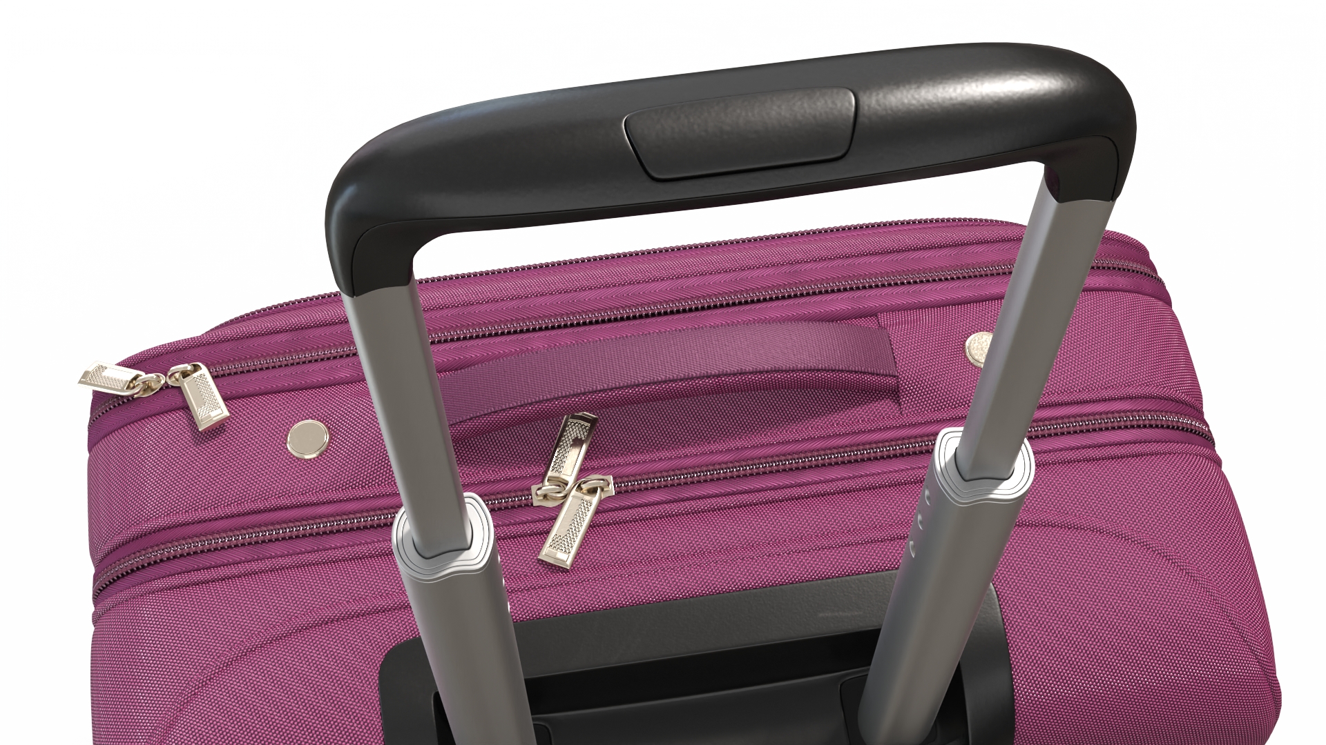 3D model Wheeled Travel Suitcase Purple