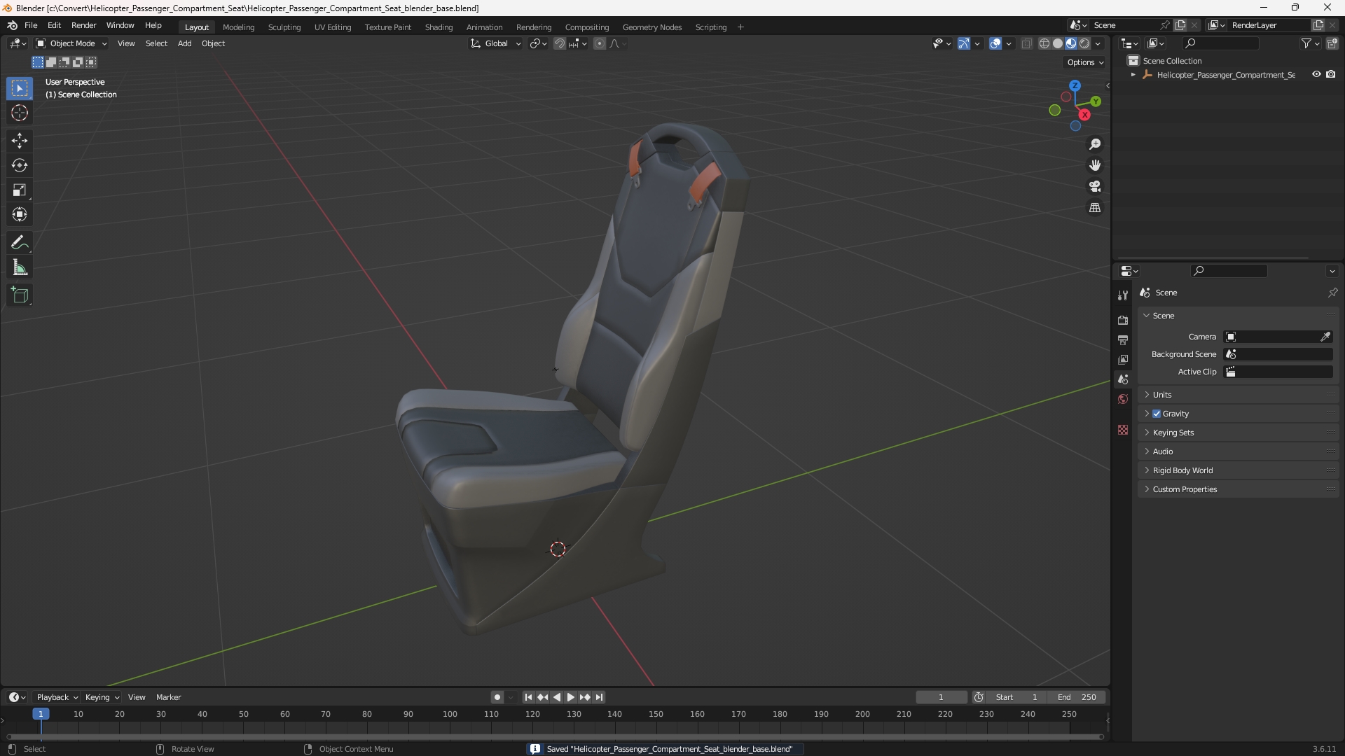 Helicopter Passenger Compartment Seat - view 10