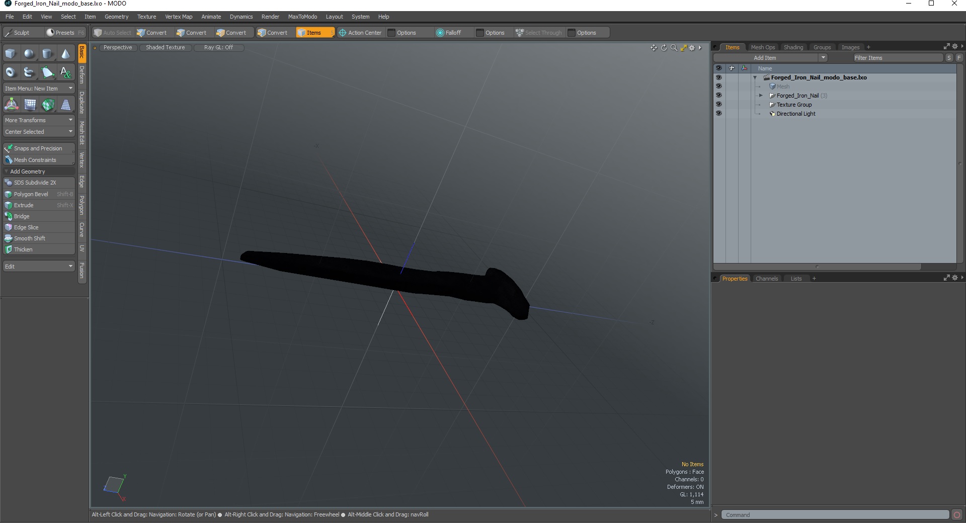 3D Forged Iron Nail