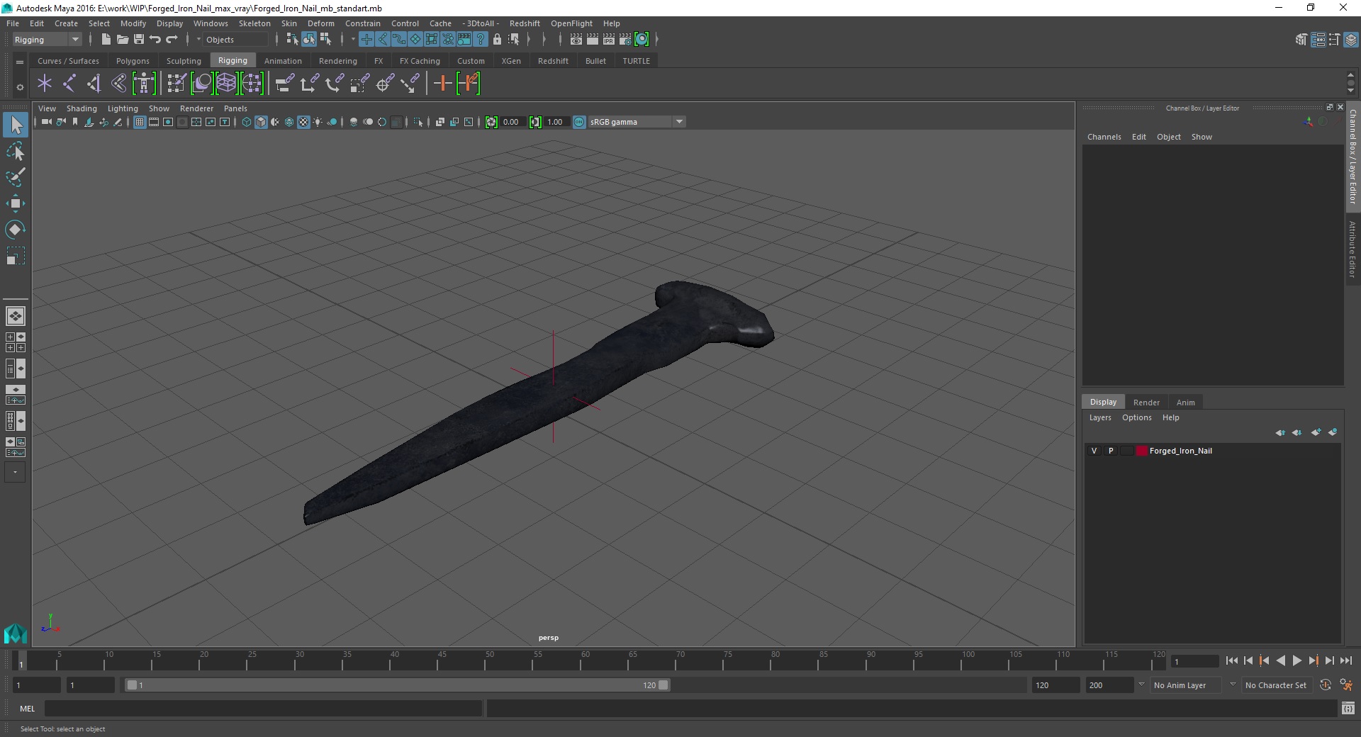 3D Forged Iron Nail